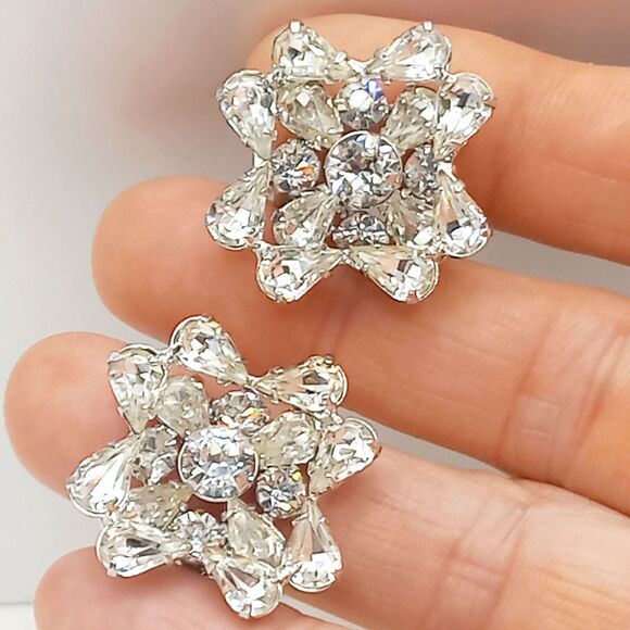 KRAMER of NY Wedding Vintage Bracelet Earrings SIGNED - Picture 2 of 11